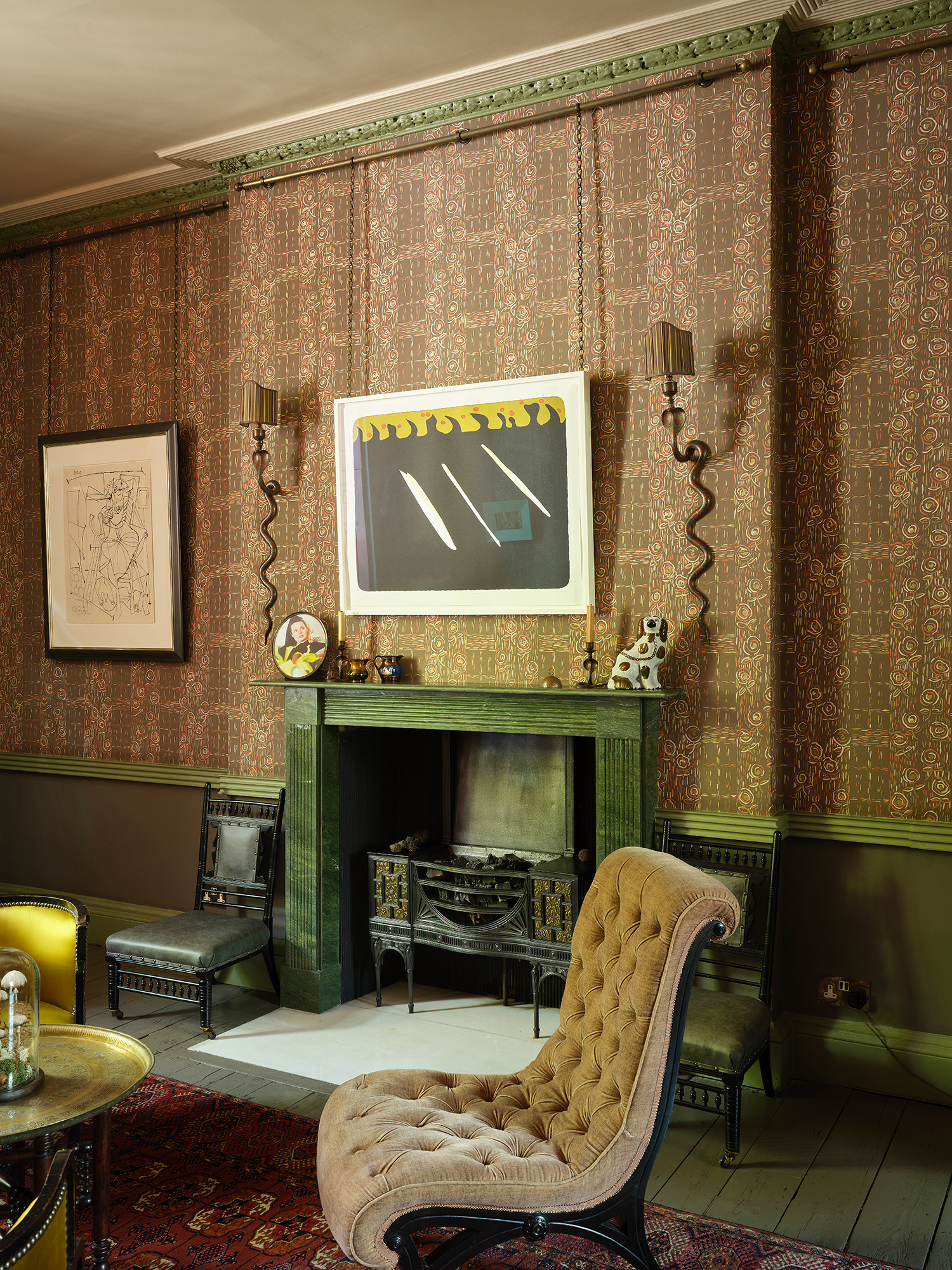 The living room, once The Spectator editor’s office