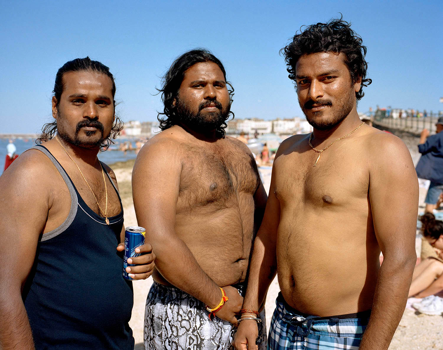 Umesh, Manjunadh and Sandh, Margate beach, 2020