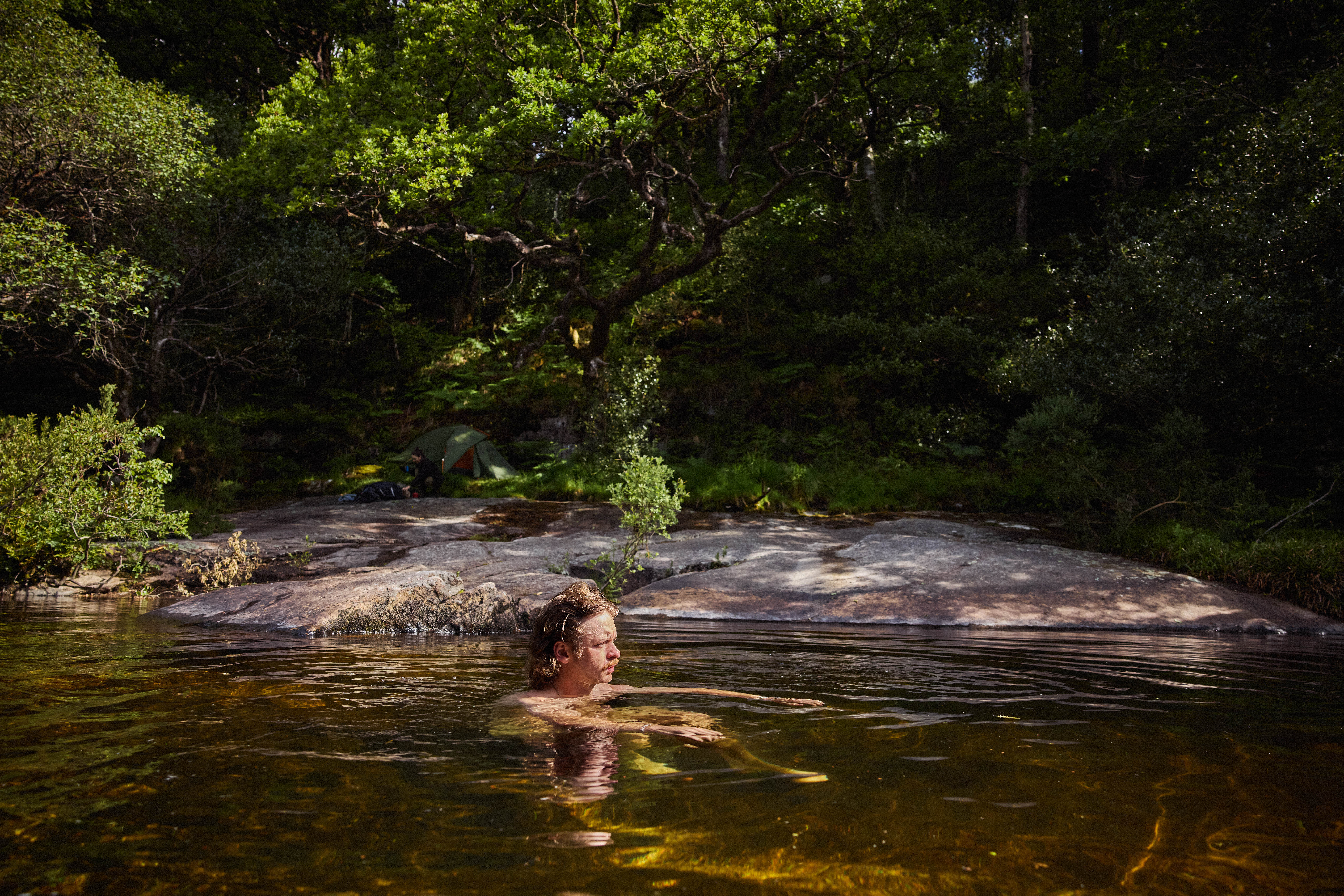 ‘The stress of the previous evening washed away’: taking a dip