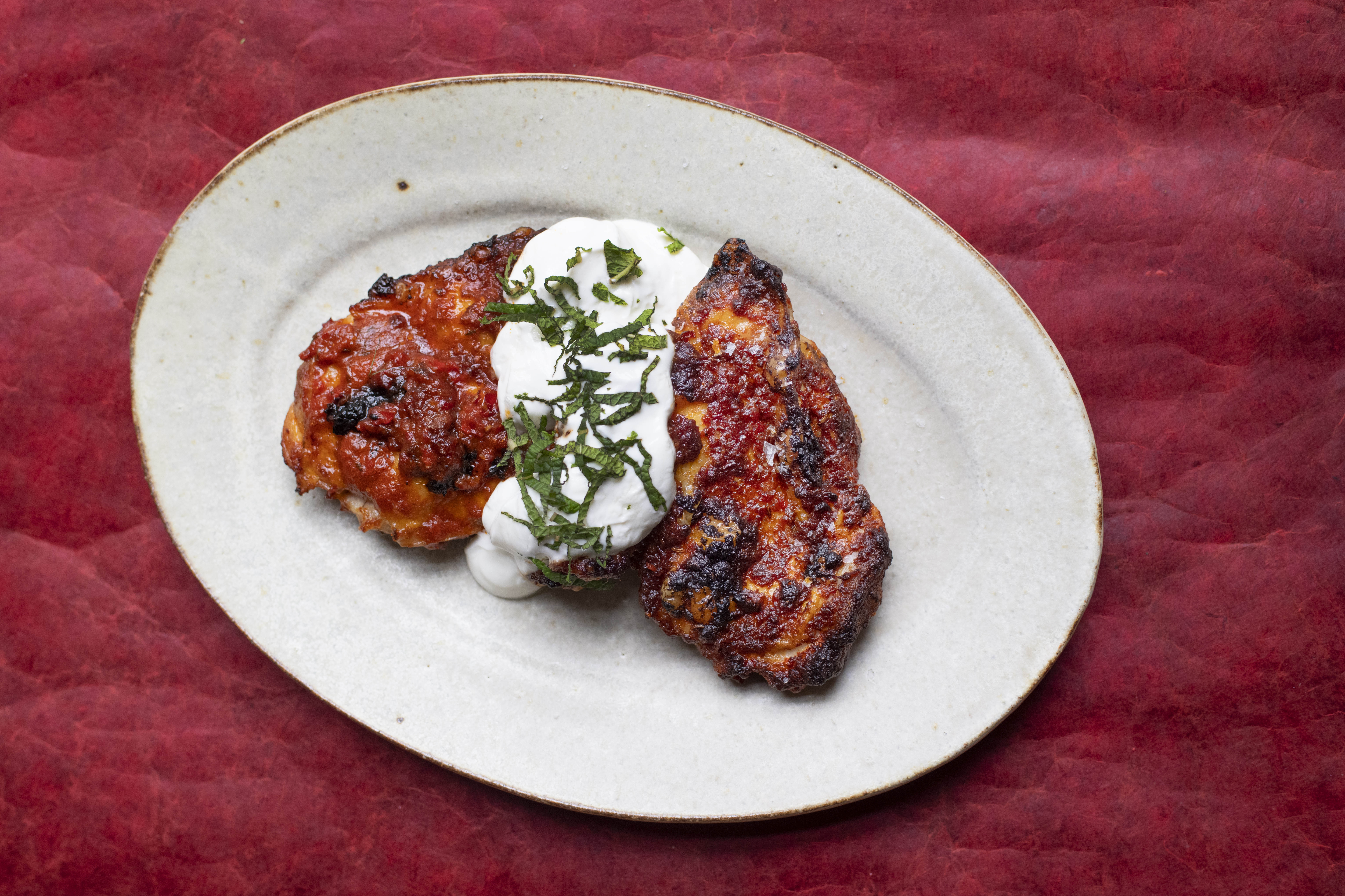 Nigel Slater’s midweek dinner: chicken and harissa