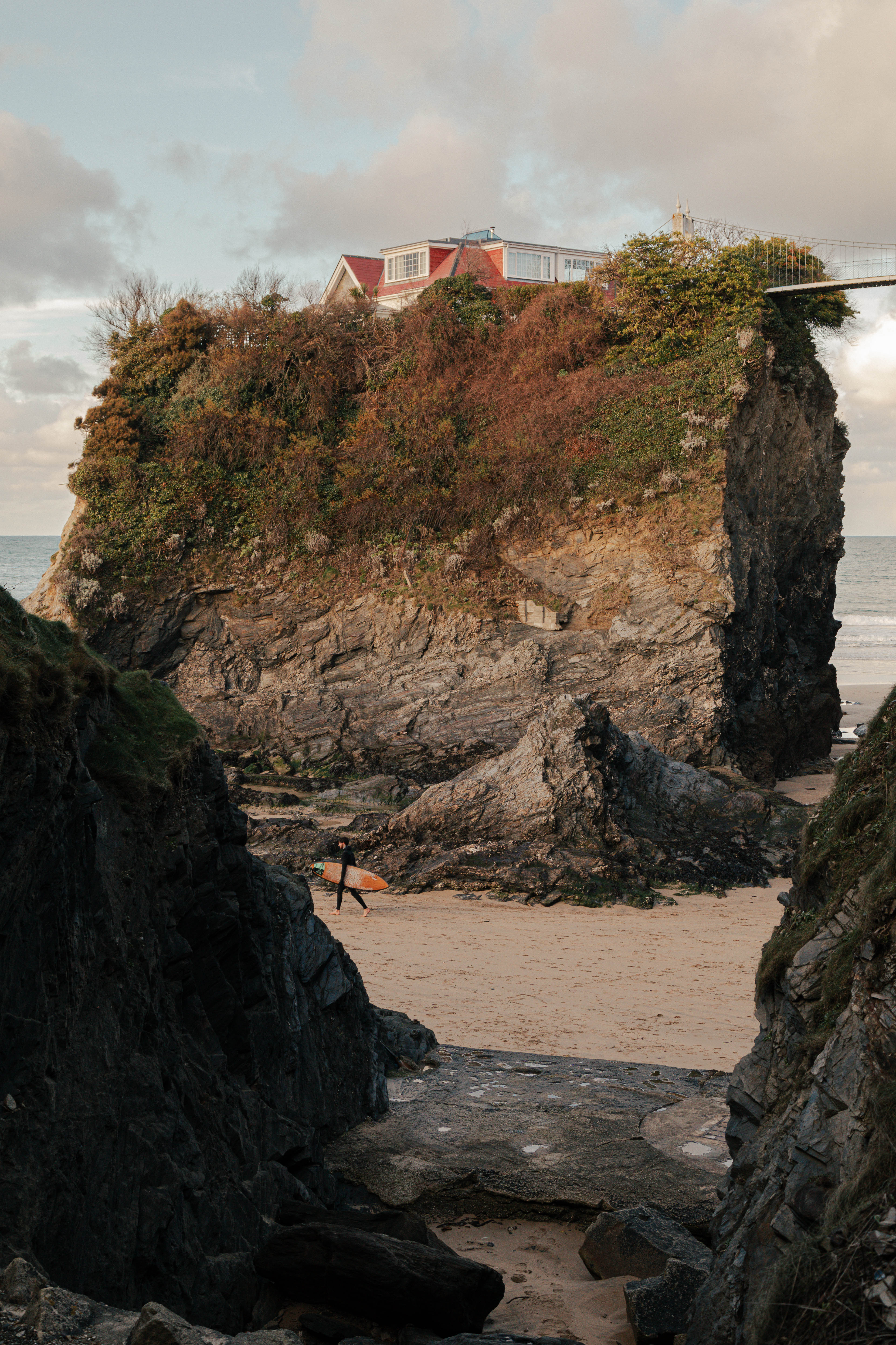 The high and dry home on its own Cornish island