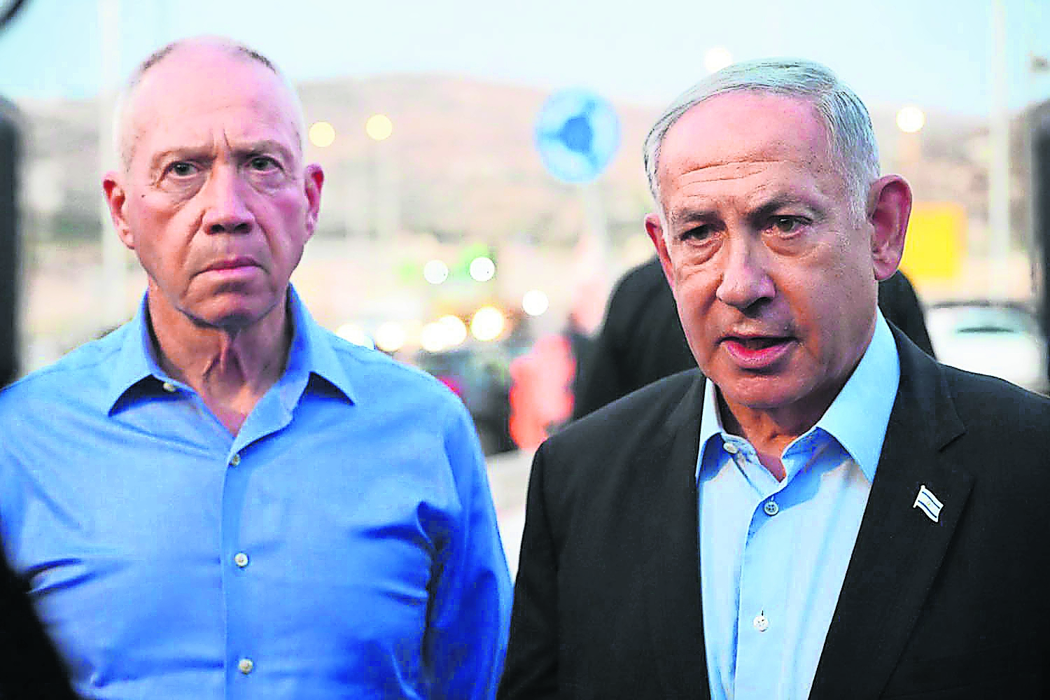 Yoav Gallant and Benjamin Netanyahu