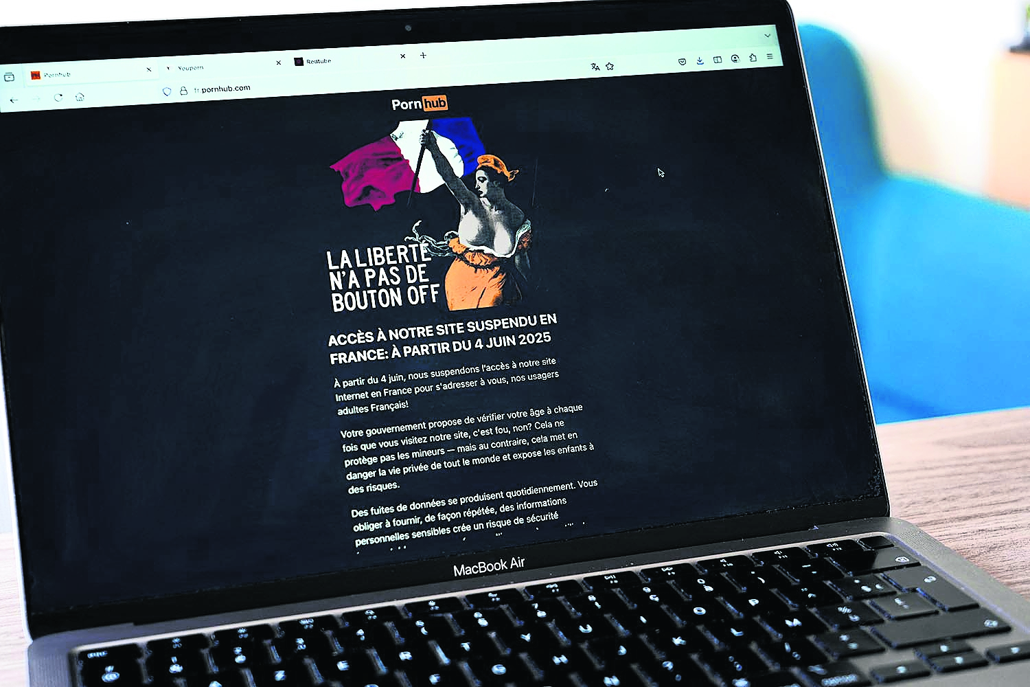 Pornhub blocks access in France – and UK could be next