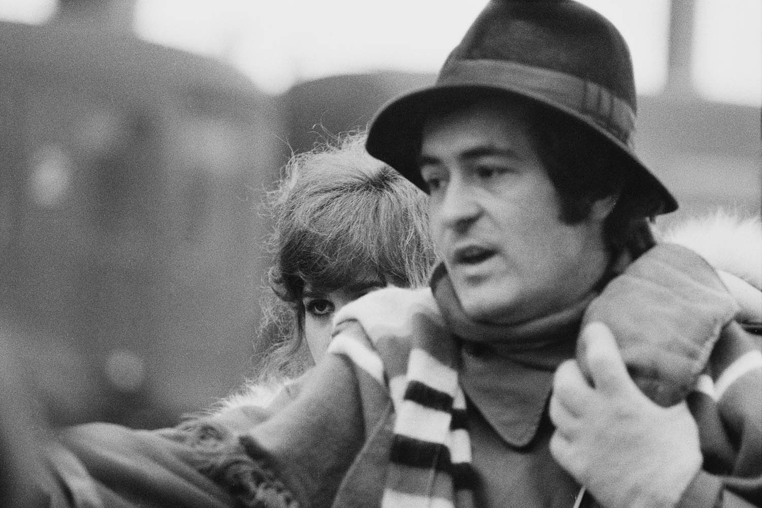 On set with Bernardo Bertolucci, the director of Last Tango in Paris, in 1972