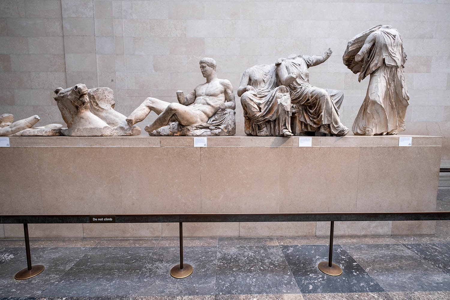 Parthenon marbles at the British Museum in London.