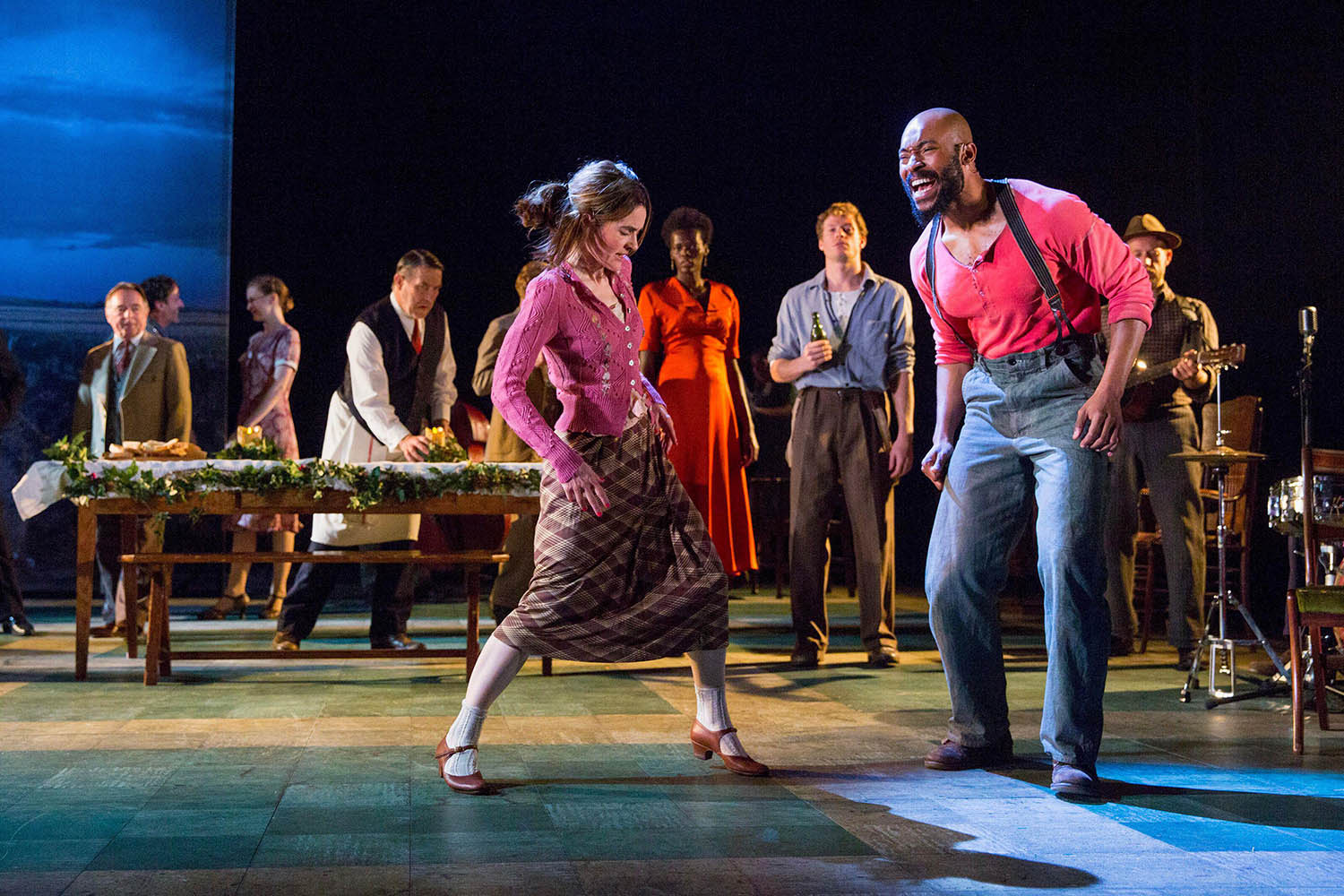 Shirley Henderson and Joe Scott in the 2017 production of Conor McPherson’s Girl from the North Country at London’s Old Vic