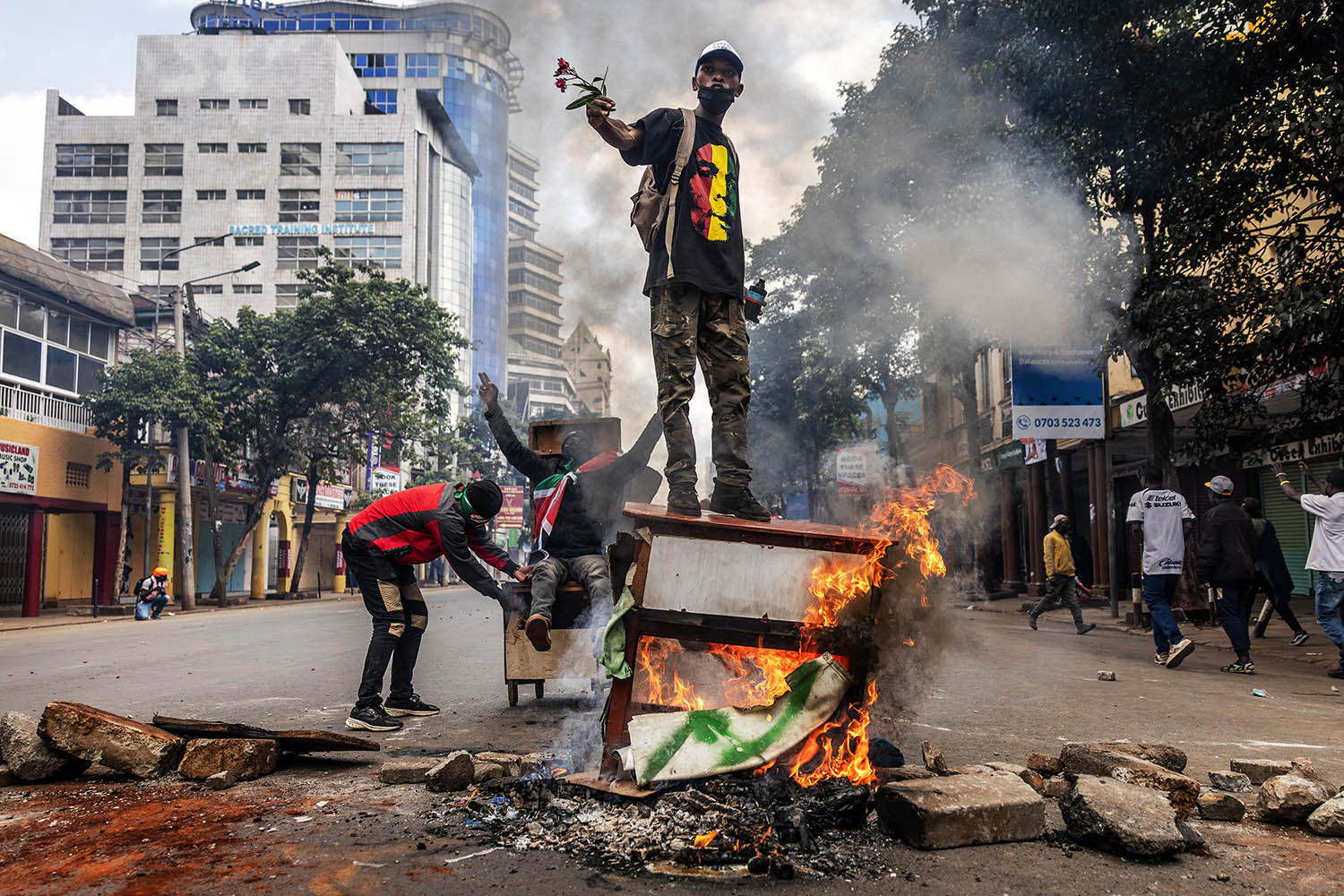 Young Africans take their fury to the streets