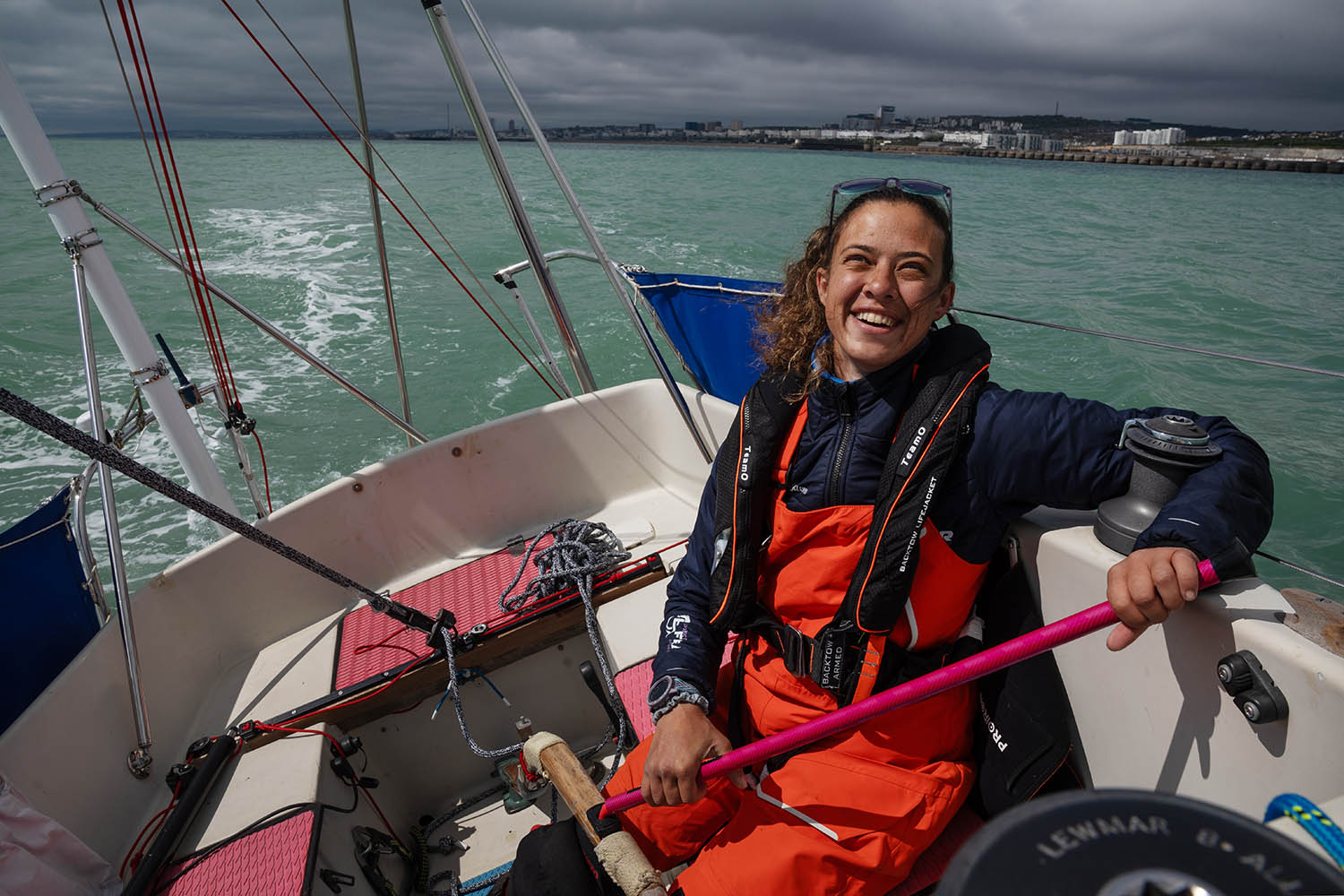 ‘If you can dream it, you can do it’: disabled sailor completes record-breaking voyage