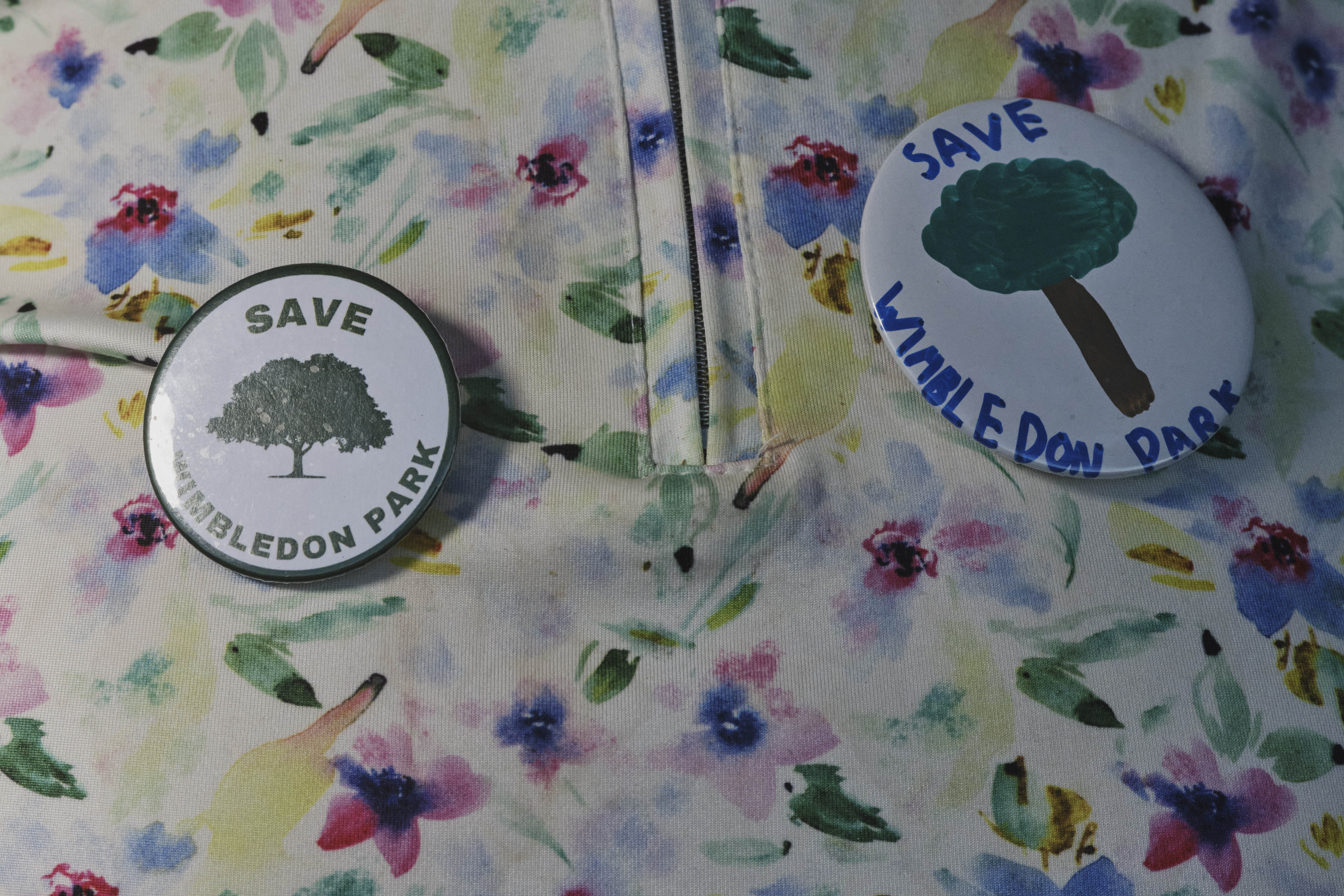 Badges of honour: Ruby is a huge tennis fan, but cares deeply about local green spaces