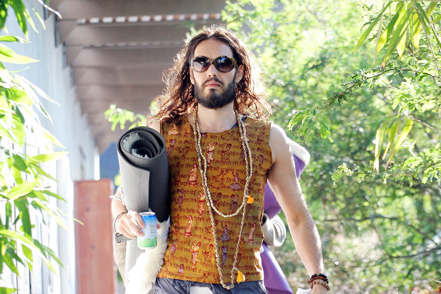 Russell Brand used yoga to deal with his drug and sex addictions