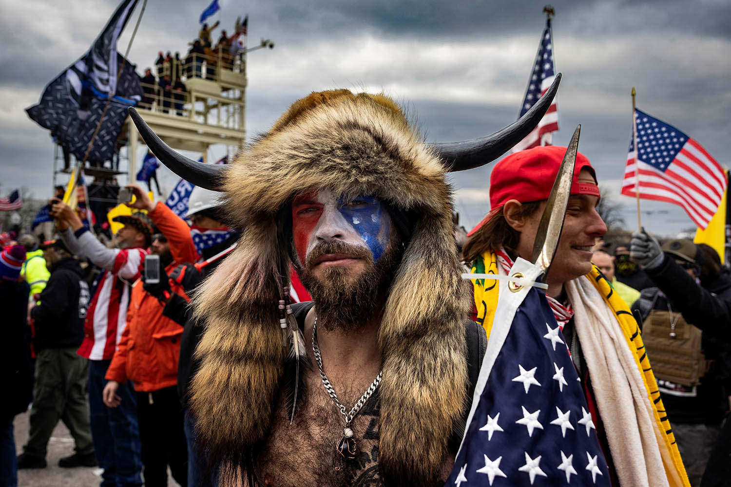 The ‘QAnon Shaman’, Jacob Chansley