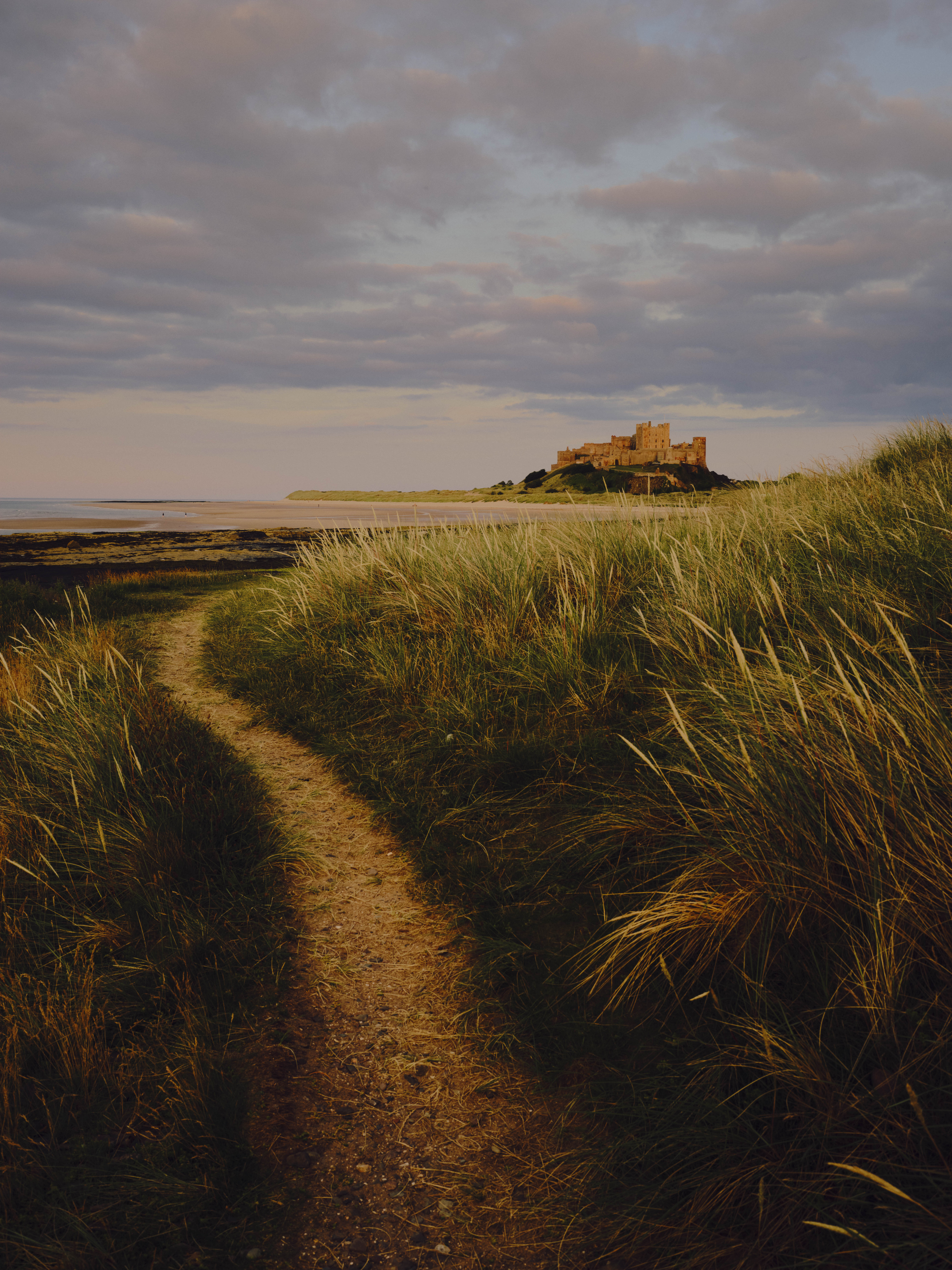 A view of historic Bamburgh Castle