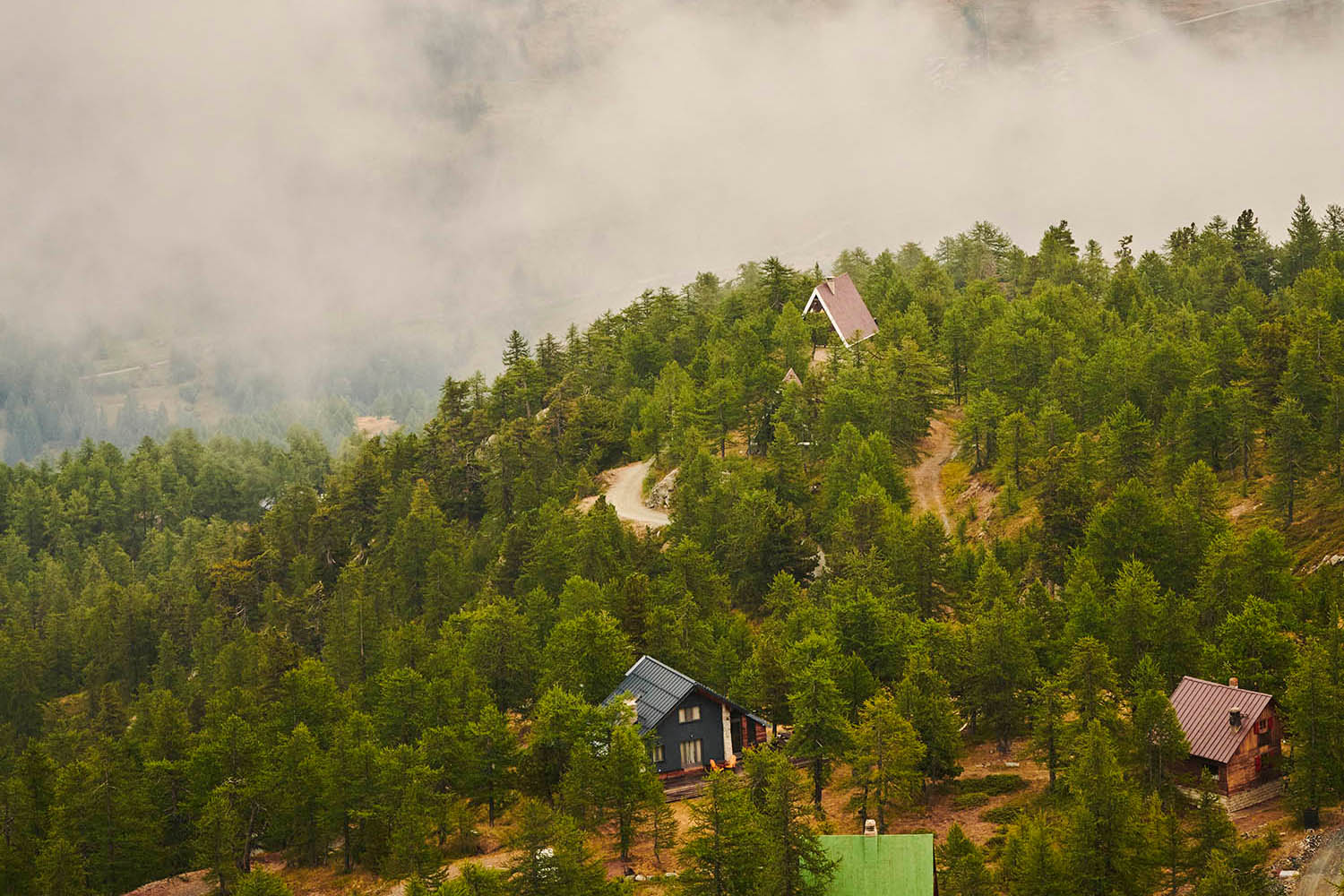 The unique A-frame cabins of Sagnalonga