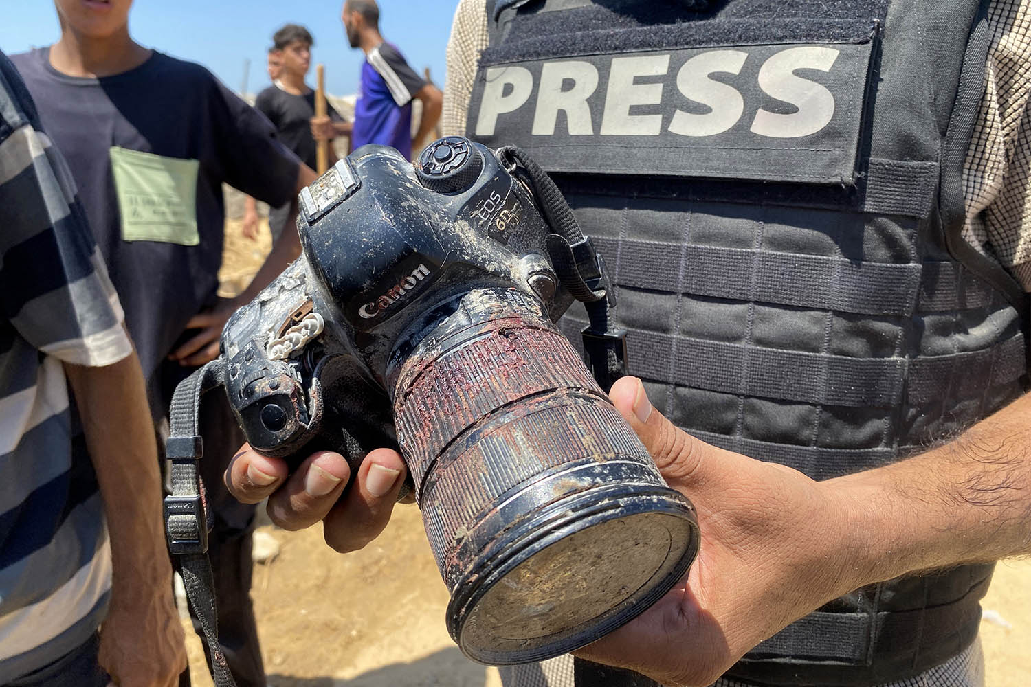 Outrage after five more Palestinian journalists killed ‘live on television’