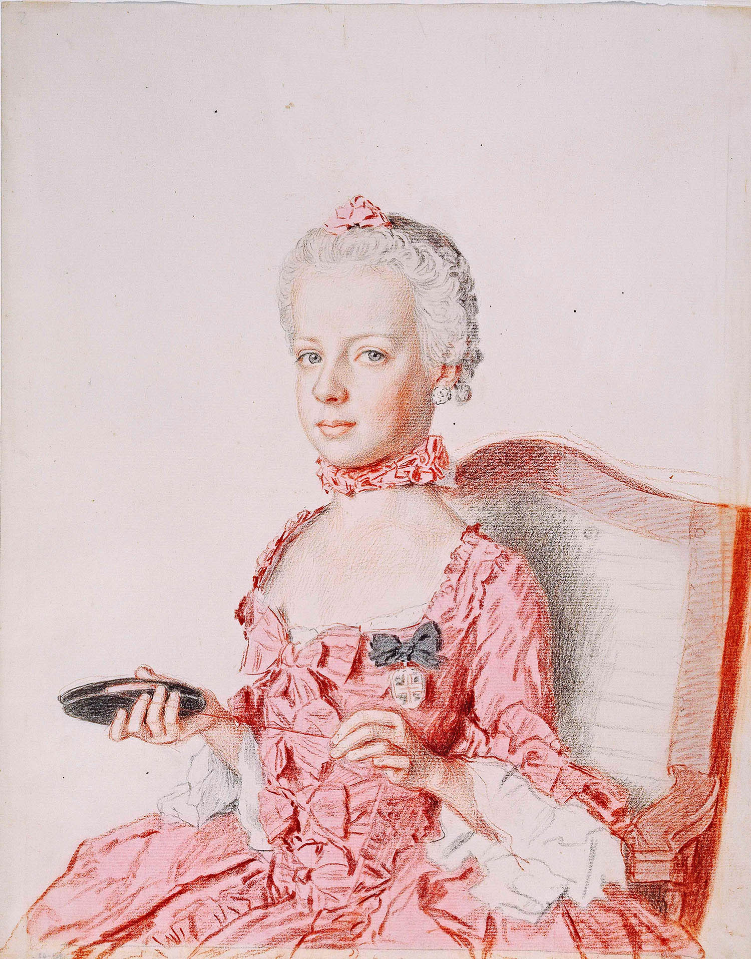 A portrait of Marie Antoinette, aged seven, by Jean-Étienne Liotard, 1762