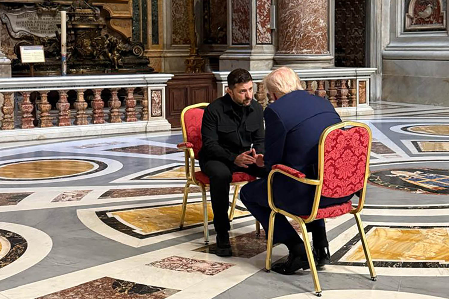 The picture: Trump and Zelensky at St Peter’s Basilica
