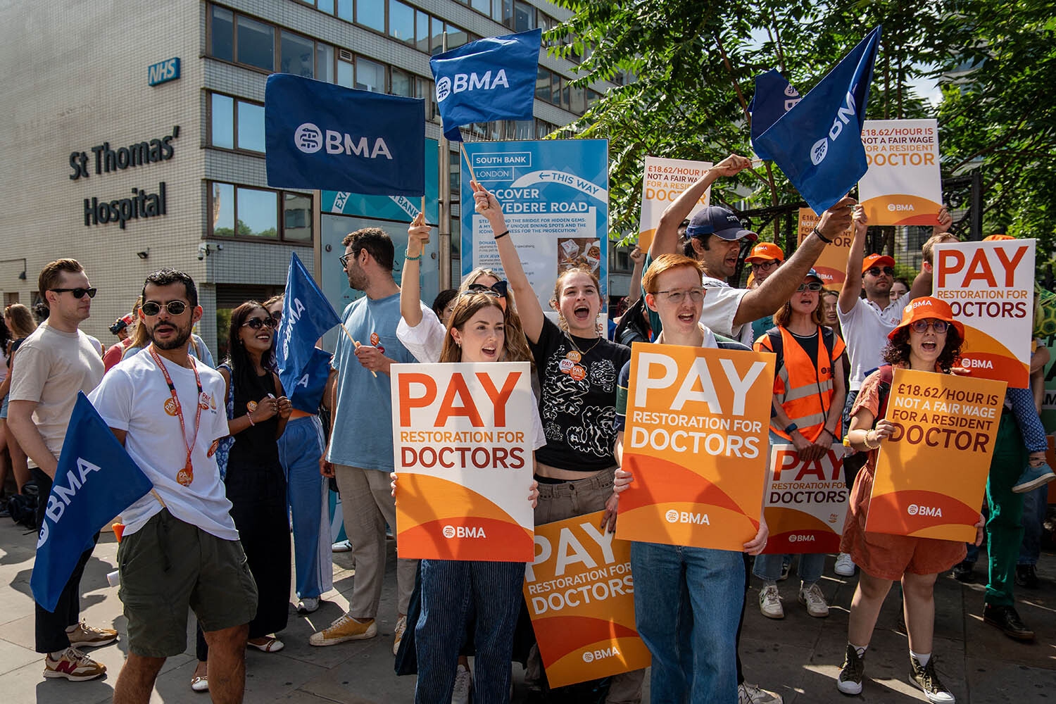 Resident doctors strike in the face of a tiring public