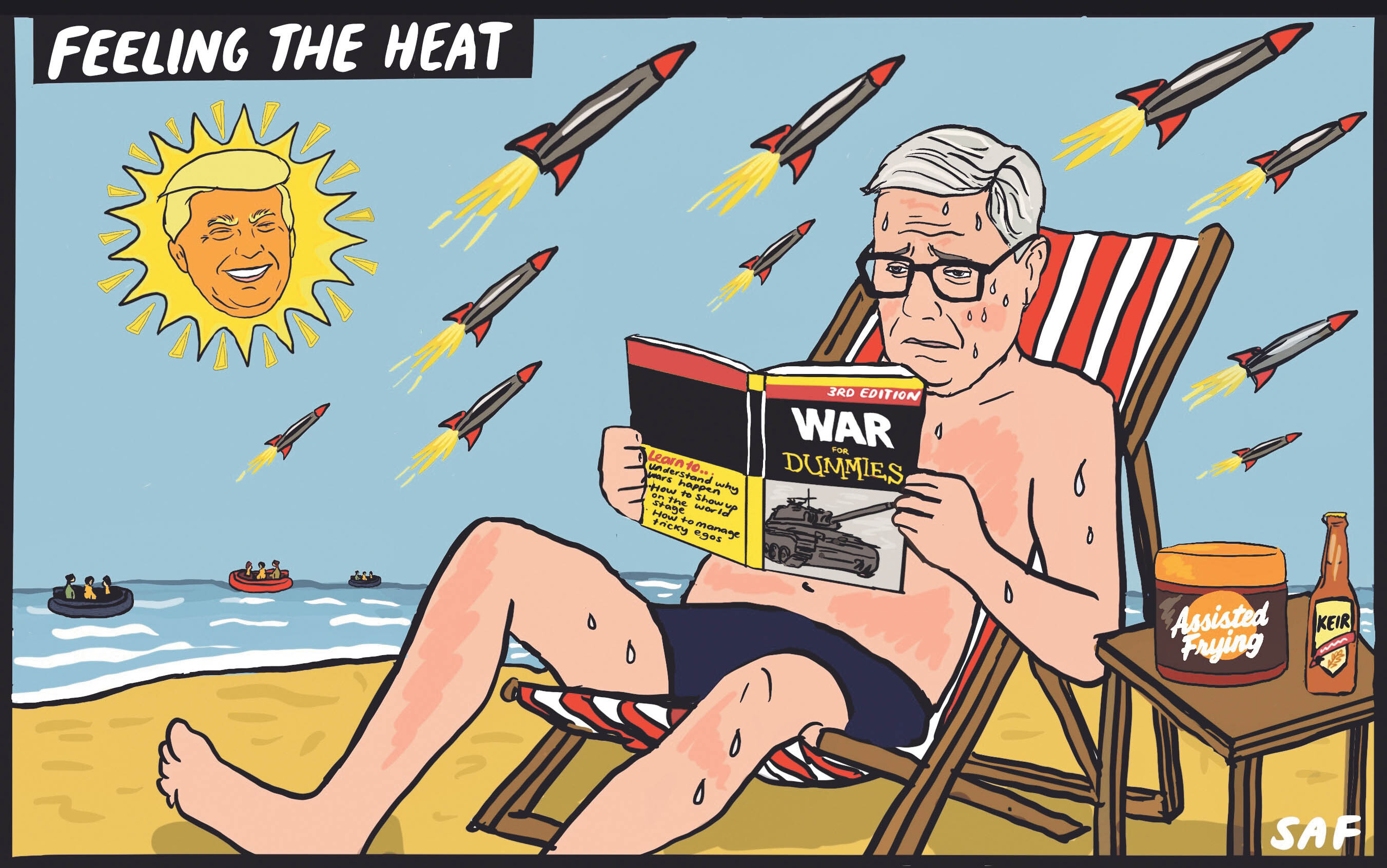 Saf’s cartoon: feeling the heat